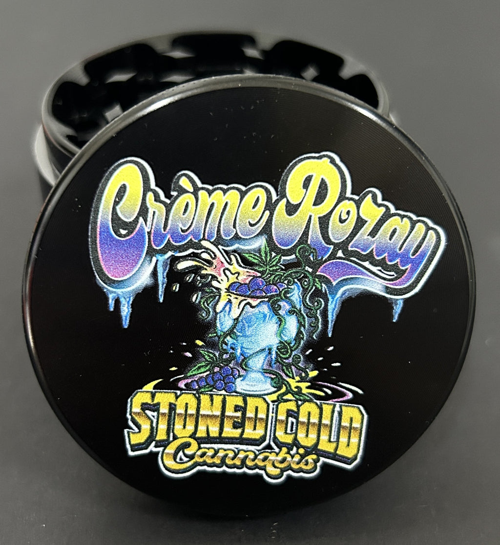 Crème Rozay Stoned Cold Cannabis grinder
