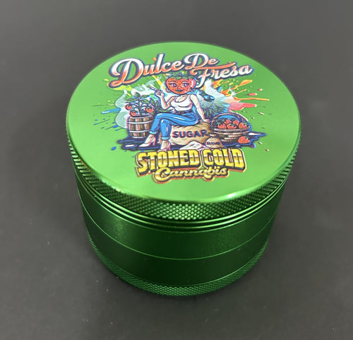 Dulce De Fresa Stoned Cold Cannabis grinder.