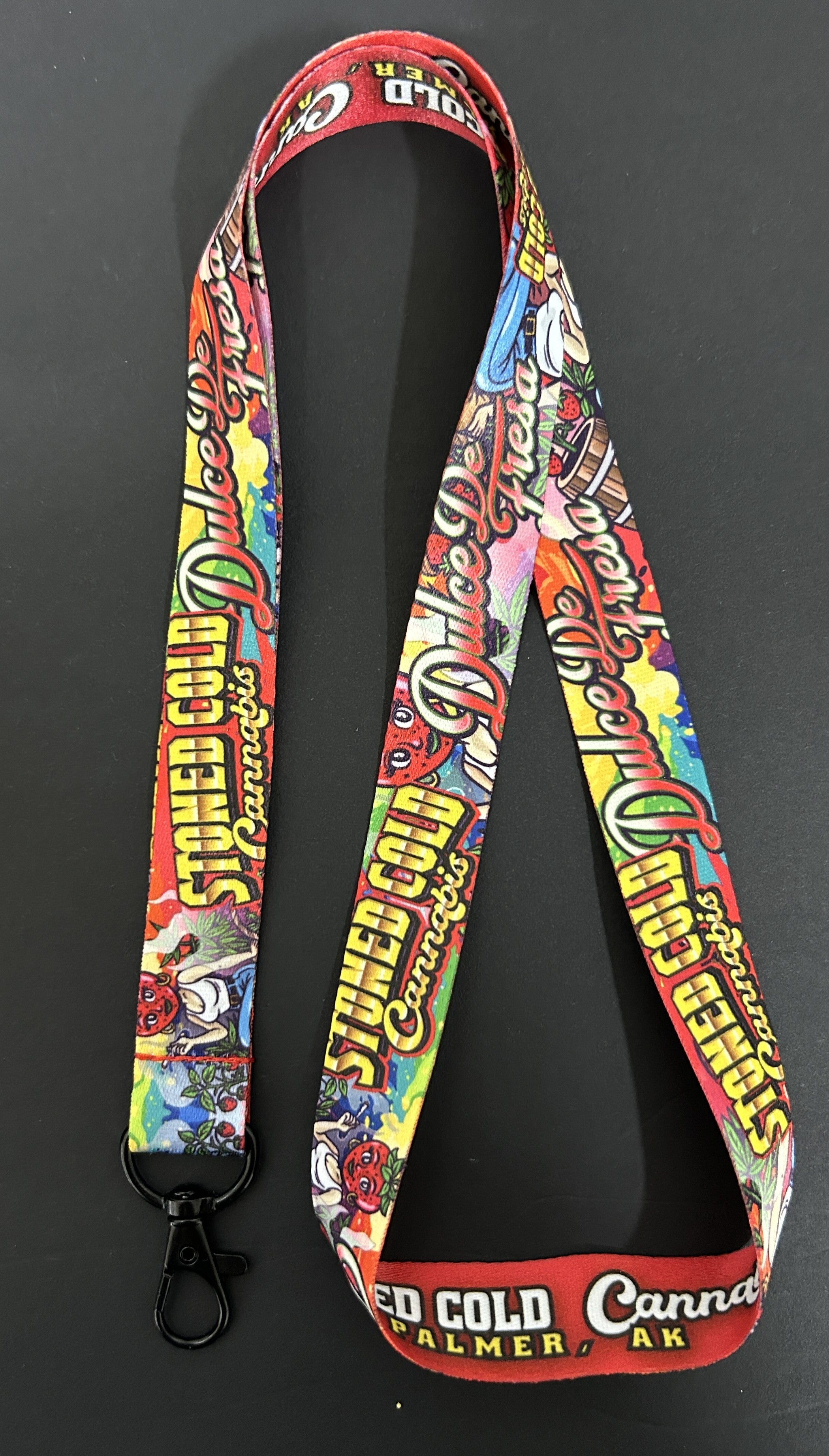 Stoned Cold Cannabis Dulce De Fresa lanyard